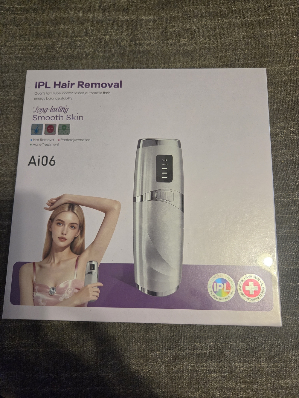 Ai06 IPL Hair Removal Device — Silver